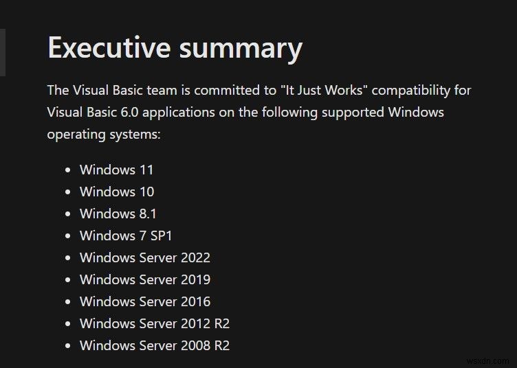 Windows 11에서 Visual Basic 6 앱을 실행할 수 있을까? 호환성 완벽 정리