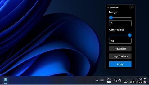 Windows 11 작업 표시줄에 둥근 모서리를 추가하는 방법