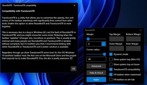 Windows 11 작업 표시줄에 둥근 모서리를 추가하는 방법