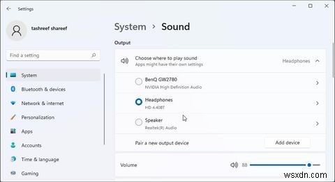 Windows 11에서 사운드 출력 장치를 전환하는 6가지 방법
