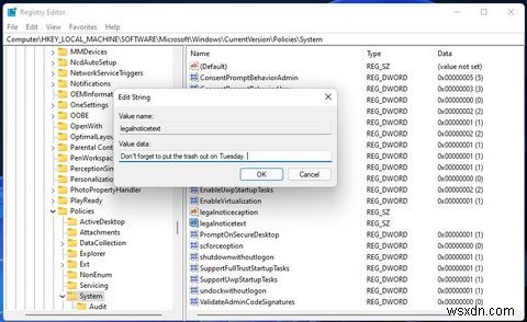 Windows 11에서 나만의 로그인 메시지 추가하는 방법 (Home 에디션도 가능)