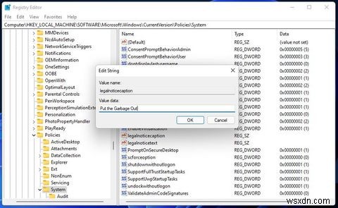 Windows 11에서 나만의 로그인 메시지 추가하는 방법 (Home 에디션도 가능)