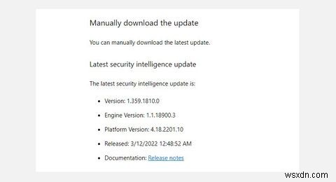 Microsoft Defender 수동 업데이트 방법: 자동 업데이트가 안 될 때 해결하는 법