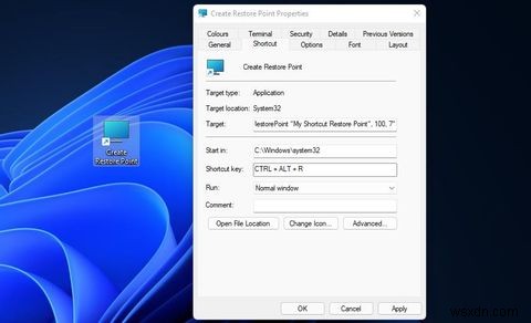 Windows 11에서 복원 지점 생성 바로 가기 만드는 방법 총정리