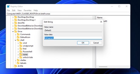Windows 11 우클릭 메뉴에 디스크 조각 모음 바로 가기 추가하는 방법