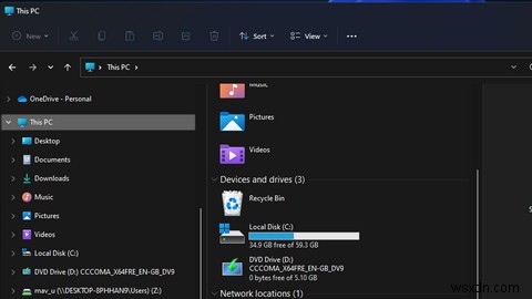 Windows 11 파일 탐색기에 휴지통 바로 가기를 추가하는 방법