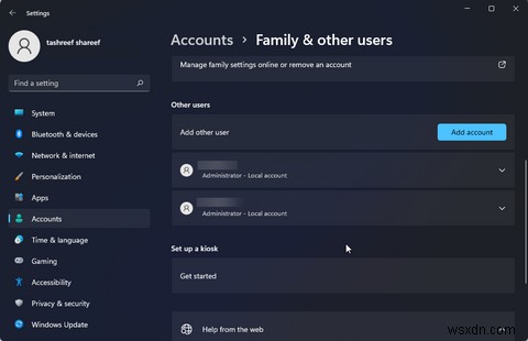 Windows 11에서 사용자 프로필 폴더 이름 변경하는 방법