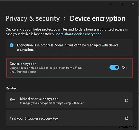Windows 11에서 장치 암호화가 작동하지 않을 때? 원인과 해결 방법 총정리