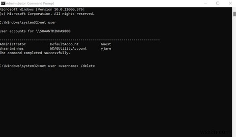 Windows 11에서 사용자 계정을 삭제하는 방법 총정리
