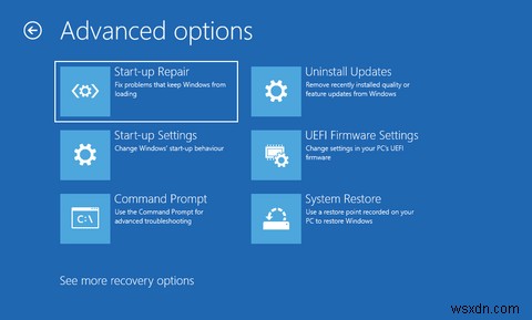 Windows 11에서 고급 시작 옵션 메뉴로 진입하는 8가지 방법