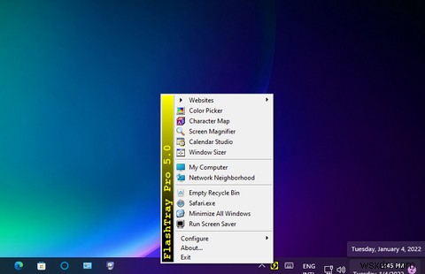 Windows 11 시스템 트레이에 프로그램·파일 바로 가기 메뉴 추가하는 방법