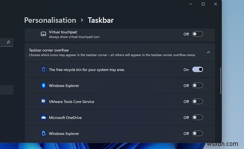 Windows 11 시스템 트레이에 휴지통 아이콘 추가하는 방법 (TrayBin & MiniBin)