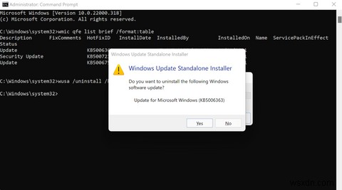 Windows 11에서 업데이트 제거하는 방법 3가지 총정리