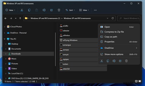Windows 11에서 클래식 XP 화면 보호기를 되살리는 방법