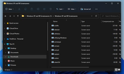 Windows 11에서 클래식 XP 화면 보호기를 되살리는 방법