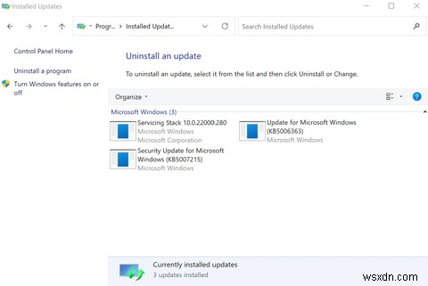 Windows 11 업데이트 기록 확인하는 방법: 제어판부터 설정까지