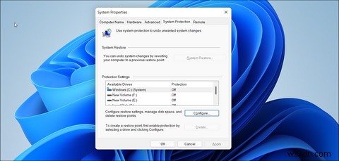 Windows 11에서 복원 지점 만들고 사용하는 방법