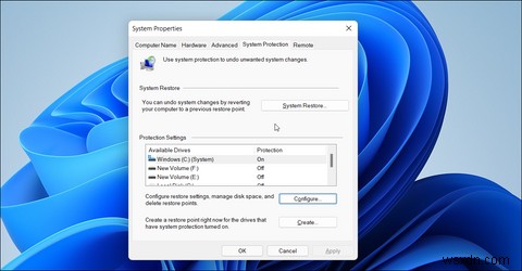 Windows 11에서 복원 지점 만들고 사용하는 방법