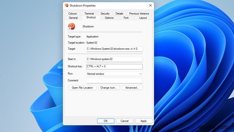 Windows 11에 종료 바탕 화면 바로 가기 버튼 추가하는 방법
