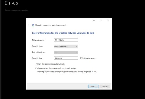 Windows 10에서 숨겨진 Wi-Fi 네트워크에 연결하는 방법