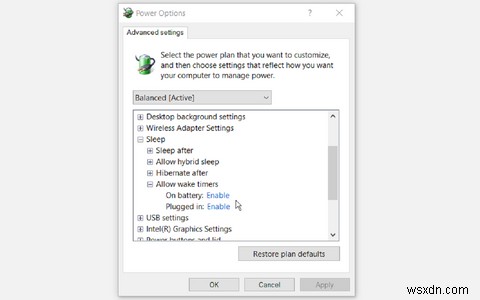 Windows 10 PC를 매일 자동으로 깨우도록 예약하는 방법