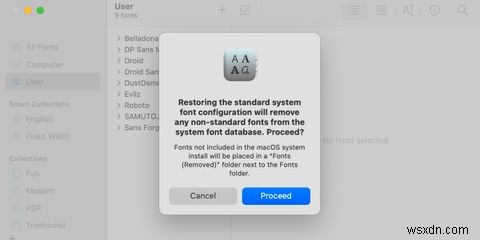 macOS 글꼴 모음 초기화 방법: 표준 글꼴 복원 기능 활용하기