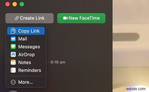 맥(Mac)에서 FaceTime 회의 링크 생성하고 관리하는 방법