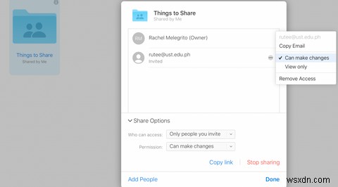 iCloud Drive 공유 파일·폴더, 열람 및 편집 권한 설정하는 방법