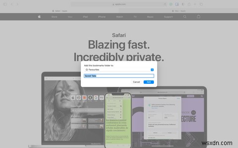 사파리(Safari)에서 열린 모든 탭을 한 번에 책갈피에 추가하는 방법