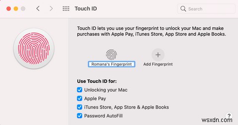 Mac에서 Touch ID 설정하고 사용하는 방법 총정리