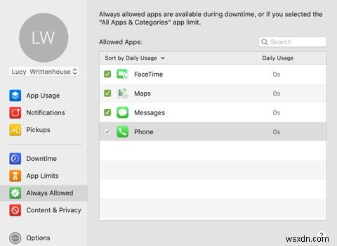 Mac 스크린 타임으로 자녀의 콘텐츠 및 사용 시간 제한 설정하는 방법