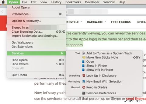 macOS 서비스 메뉴 완벽 활용법: 유용한 옵션 추가로 작업 속도 높이기