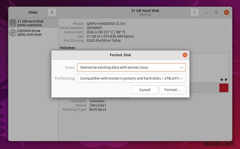 더 나은 HDD/SSD 관리를 위해 Ubuntu 디스크 유틸리티를 사용하는 방법