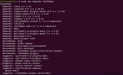 우분투(Ubuntu)에서 패키지 종속성 목록을 확인하는 방법