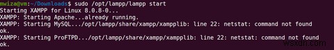 Ubuntu Linux에서 XAMPP로 LAMP 환경 구축하기: 설치부터 서버 실행까지