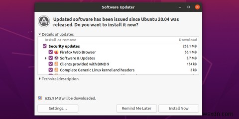 터미널 없이 데스크톱에서 Ubuntu, Linux Mint, Elementary OS 업데이트하는 방법