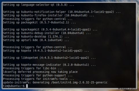 우분투 10.04에서 GNOME과 KDE 4.5 자유롭게 전환하는 방법