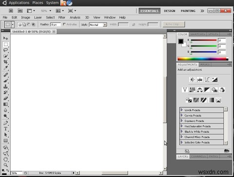 Ubuntu 10.04에 Adobe Photoshop CS5 설치하는 초보자를 위한 완벽 가이드