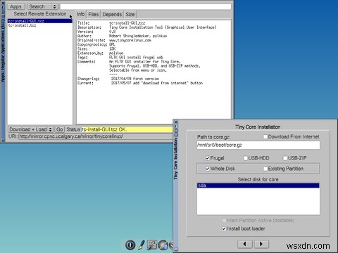 Tiny Core Linux: 역대 최소 크기의 리눅스 배포판