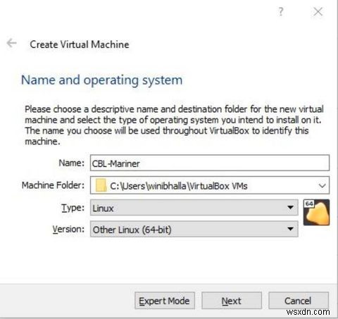 VirtualBox에 마이크로소프트 CBL-Mariner 리눅스 설치하는 방법