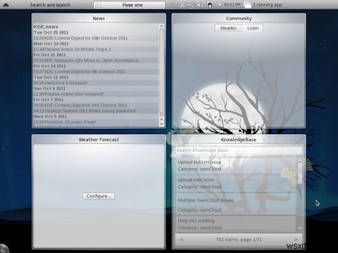 KDE 넷북 최적화 인터페이스 사용 방법 [Linux]