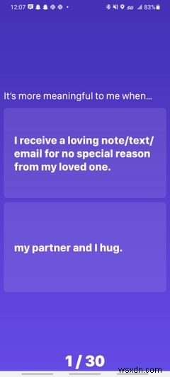 당신의 사랑의 언어는 무엇일까요? 러브 넛지(Love Nudge) 앱으로 확인해 보세요