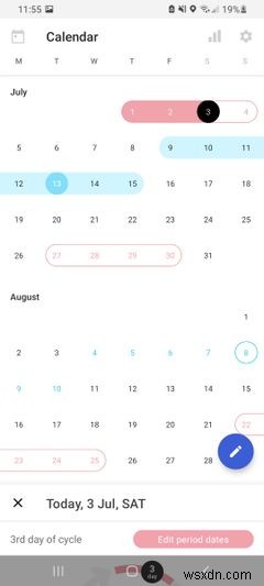 안드로이드에서 무료로 사용할 수 있는 최고의 생리 추적 앱 8가지