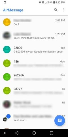AirMessage와 Mac으로 안드로이드에서 iMessage 사용하는 방법