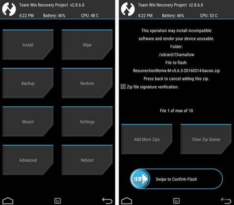OnePlus One 최고의 마시멜로 커스텀 ROM, Resurrection Remix 완벽 가이드