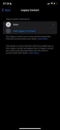 사망 후 iCloud 데이터를 안전하게 물려주는 방법: iOS 레거시 연락처 설정 가이드