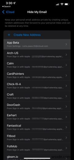 iCloud+  이메일 숨기기 로 익명 이메일 주소 생성하고 관리하는 방법