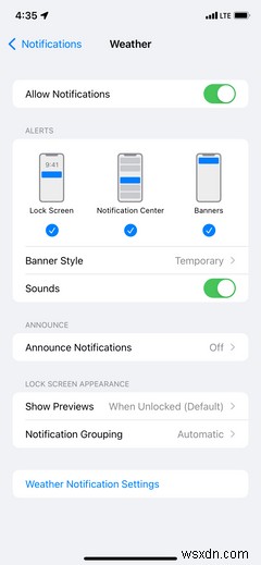 iOS 15 아이폰에서 실시간 강수(비·눈) 알림 받는 방법 완벽 가이드