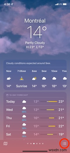 iOS 15 아이폰에서 실시간 강수(비·눈) 알림 받는 방법 완벽 가이드