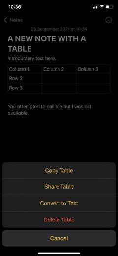 Apple Notes 표 마스터하기: 생성부터 서식 지정까지 전문가처럼 활용하는 7가지 방법